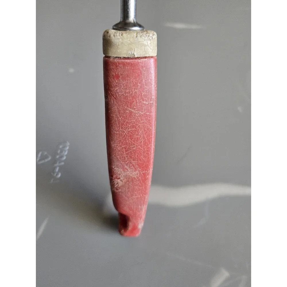 Vintage Red Phenolic Bakelite Style‎ Serving Spoon Retro Mid Century Kitchen
